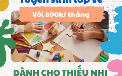 TUYỂN SINH LỚP VẼ DÀNH CHO THIẾU NHI